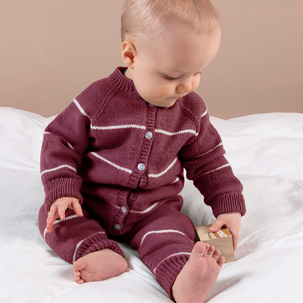 Strikkedress Vårstriper - garnpakke i Bluum Soft Merino Ull
