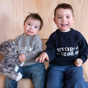 Strikkegenser Storebror - garnpakke i Bluum Pure Eco Baby Wool