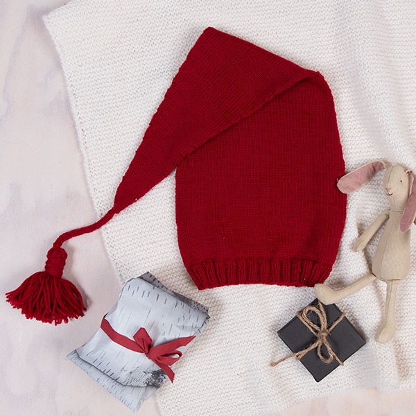 Strikk Nisselue lang - garnpakke i Bluum Pure Eco Baby Wool