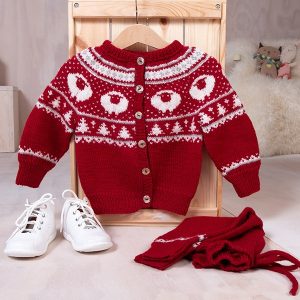 Strikkejakke Billebæ - garnpakke i Bluum Pure Eco Baby Wool