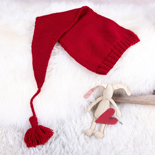 Bluum strikk - Reinsdyrkjole med nisselue i Pure Eco Baby Wool