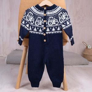 Strikkedress Traktor - garnpakke i Bluum Pure Eco Wool