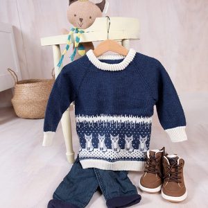 Strikkegenser Rever på isen - garnpakke i Bluum Soft Merino Ull