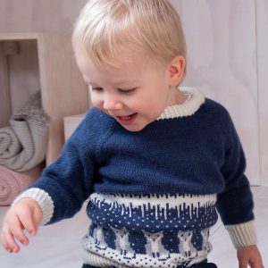 Strikkegenser Rever på isen - garnpakke i Bluum Soft Merino Ull
