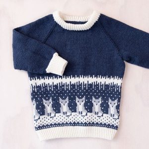 Strikkegenser Rever på isen - garnpakke i Bluum Soft Merino Ull