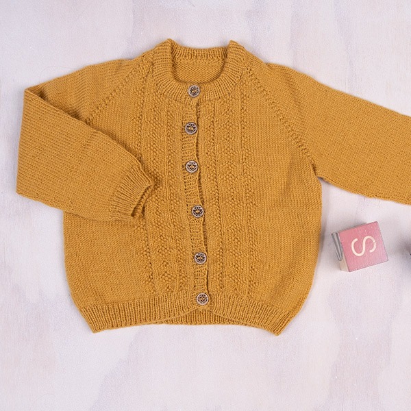 Strikkejakke Hardanger - garnpakke i Bluum Pure Eco Baby Wool