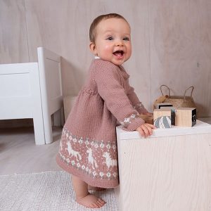 Strikkekjole Enhjørning - garnpakke i Bluum Pure Eco Baby Wool