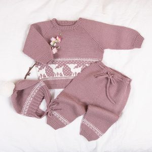 Strikkesett Bambi - garnpakke i Bluum Pure Eco Baby Wool