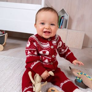 Strikkesett Billebæ jakke og bukse - garnpakke i Bluum Pure Eco Baby Wool