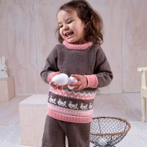 Strikkesett Hønsegården - garnpakke i Bluum Soft Merino Ull
