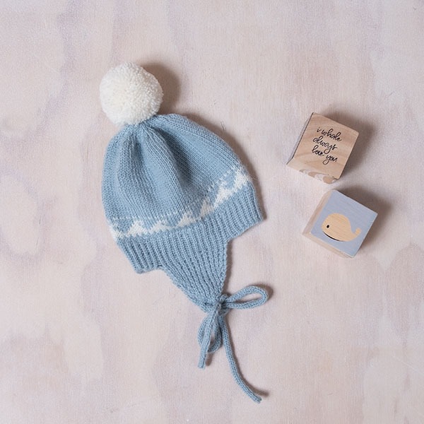 Strikkesett Hval - garnpakke i Bluum Pure Eco Baby Wool