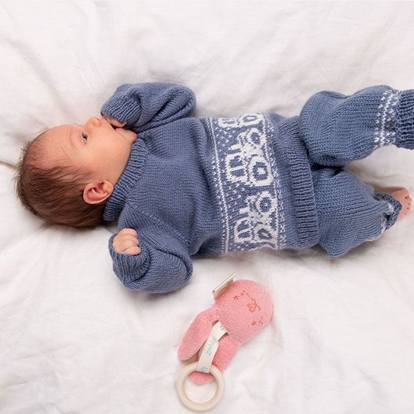 Strikkesett Traktor - garnpakke i Bluum Pure Eco Baby Wool