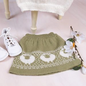 Strikkeskjørt Billebæ med topp - garnpakke i Bluum Pure Eco Baby Wool
