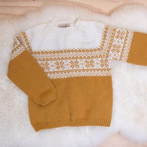 Strikkegenser Stjerne - garnpakke i Bluum Pure Eco Baby Wool