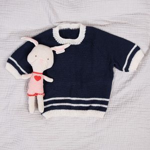 Strikkesett Matros med t-skjorte og shorts - garnpakke i Bluum Pure Eco Baby Wool