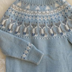 Strikkegenser Rev - garnpakke i Bluum Pure Eco Baby Wool