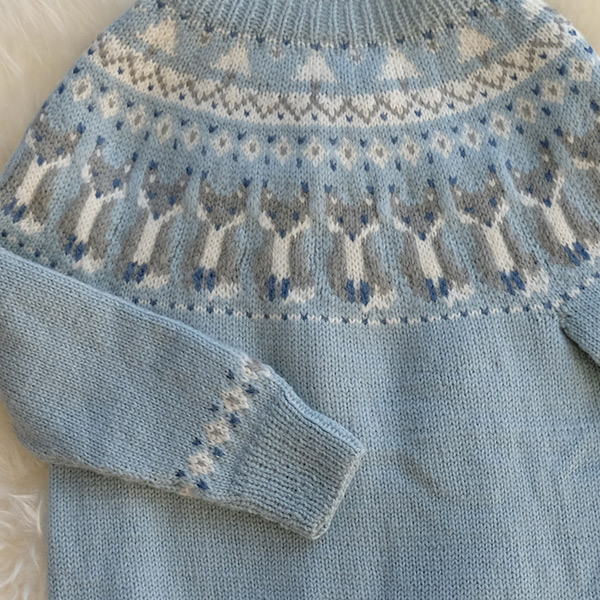 Strikkegenser Rev - garnpakke i Bluum Pure Eco Baby Wool