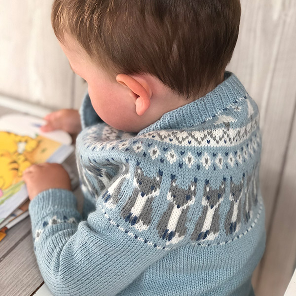 Strikkejakke Rev - garnpakke i Bluum Pure Eco Baby Wool