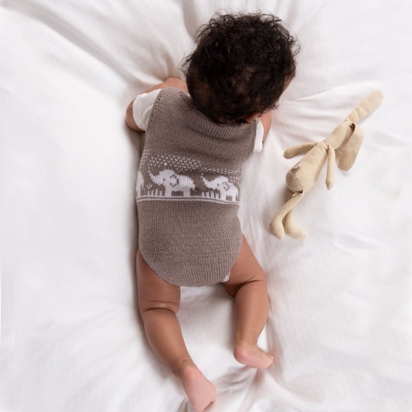 Strikkebodyer Elefantene bader 2 stk - garnpakke i Bluum Soft Merino Ull