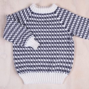 Strikkegenser Oskar - garnpakke i Bluum Soft Merino Ull