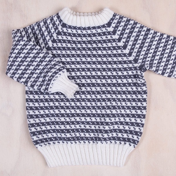 Strikkegenser Oskar - garnpakke i Bluum Soft Merino Ull