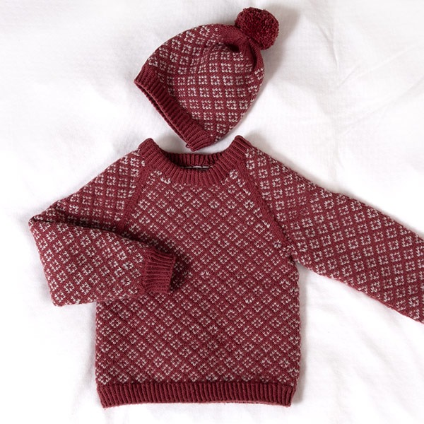 Strikkesett-Lykke-genser-med-l-1-1.jpeg Strikkesett Lykke-genser med lue - garnpakke i Bluum Soft Merino Ull