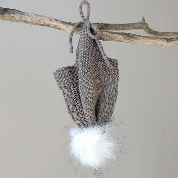 Strikkegenser Flette m/lue - garnpakke i Bluum Pure Eco Baby Wool