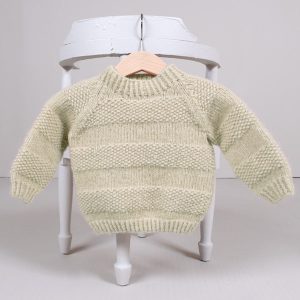 Strikkegenser Lille Spire - garnpakke i Bluum Fluffy Alpaca