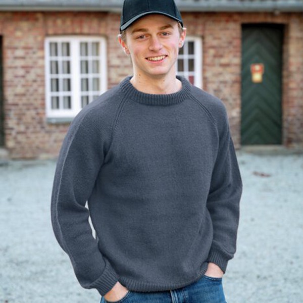 Strikkegenser Ultimate til herre - garnpakke i Bluum Soft Merino Ull