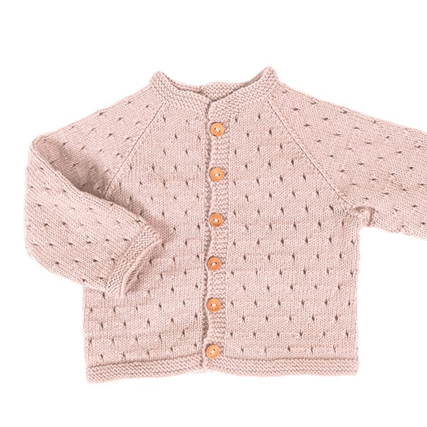 Strikkejakke Madicken - garnpakke i Bluum Soft Merino Ull