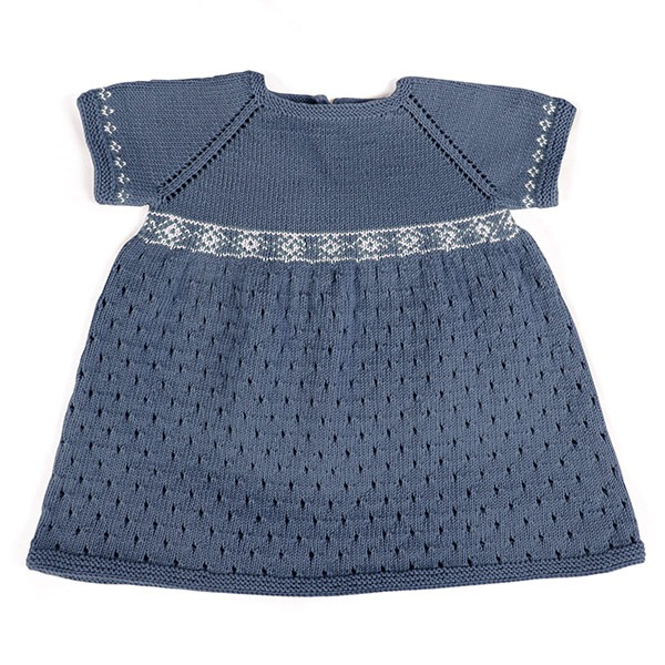 Strikkekjole Alva - garnpakke i Bluum Soft Merino Ull