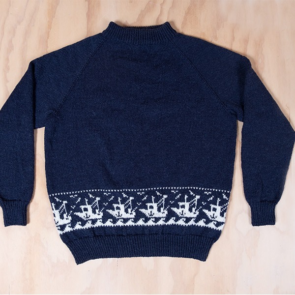Strikkegenser Fiskebåt til herre - garnpakke i Bluum Pure Eco Baby Wool