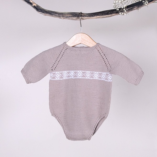 Strikkebodyer med lange ermer 2 stk - garnpakke i Bluum Soft Merino Ull