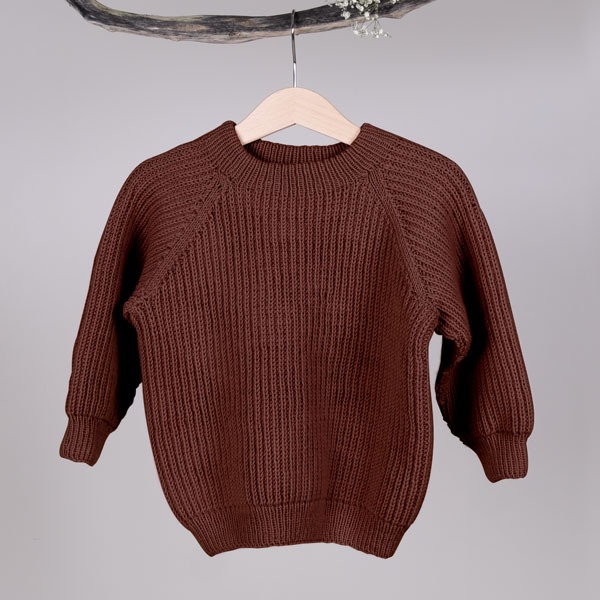 Strikkegenser Noah - garnpakke i Bluum Soft Merino Ull