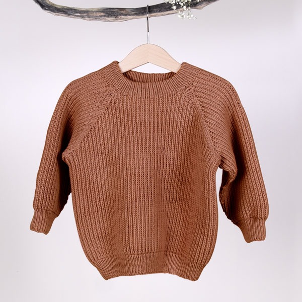 Strikkegenser Noah - garnpakke i Bluum Soft Merino Ull
