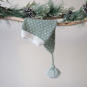 Strikkegenser Vinterskog m/lang lue - garnpakke i Bluum Fluffy Alpaca