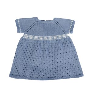 Strikkekjole Alva - garnpakke i Bluum Soft Merino Ull